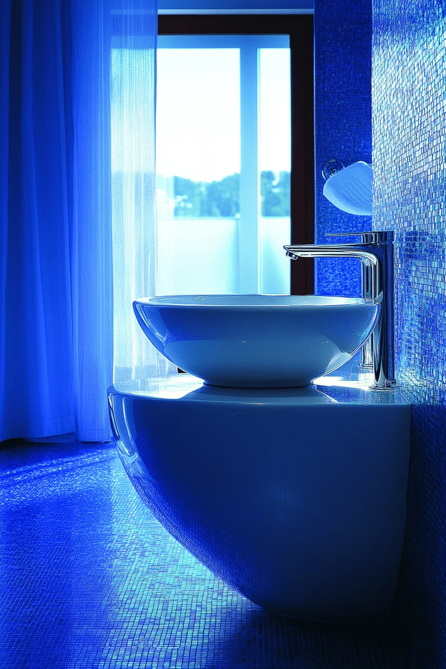 monochromatic bathroom