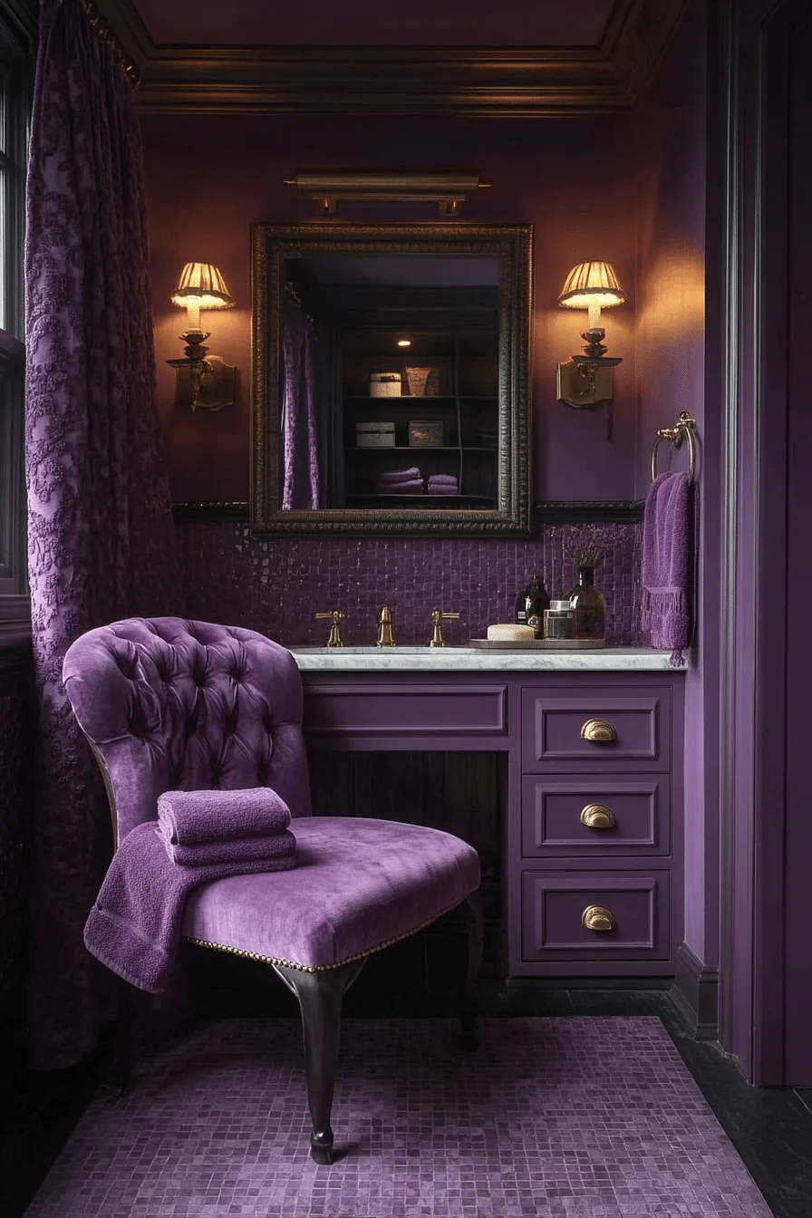 monochromatic bathroom