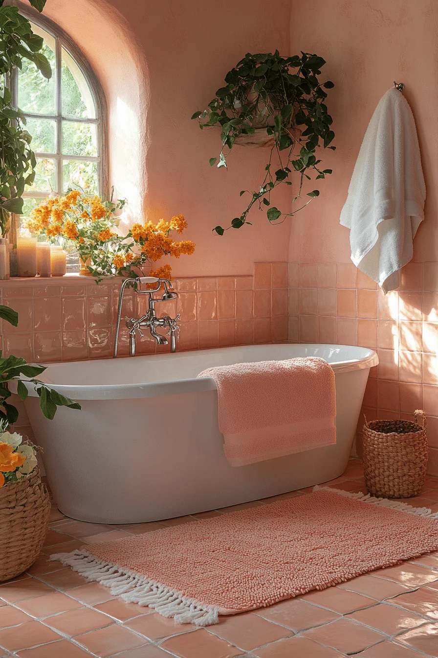 monochromatic bathroom