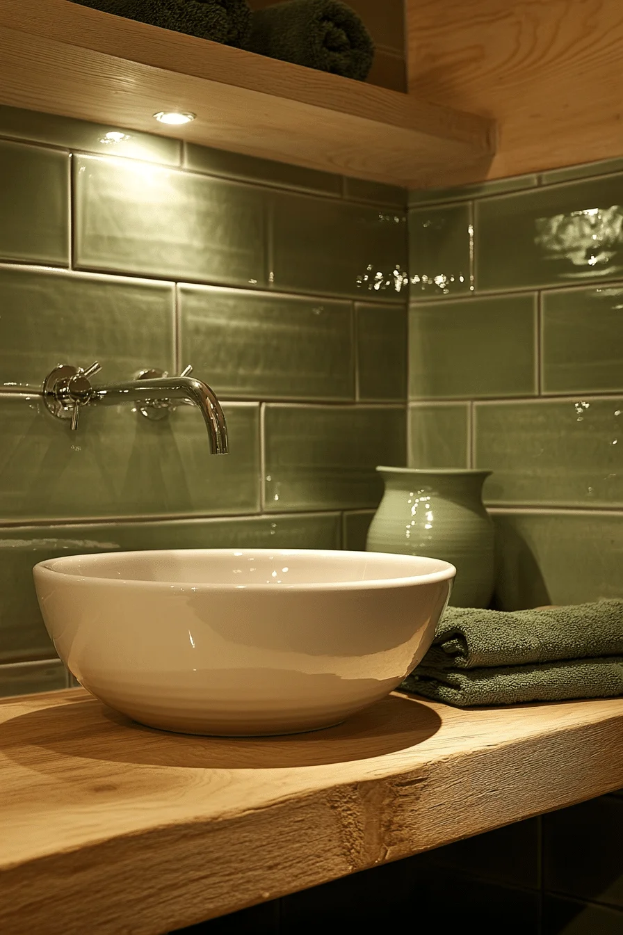 monochromatic bathroom