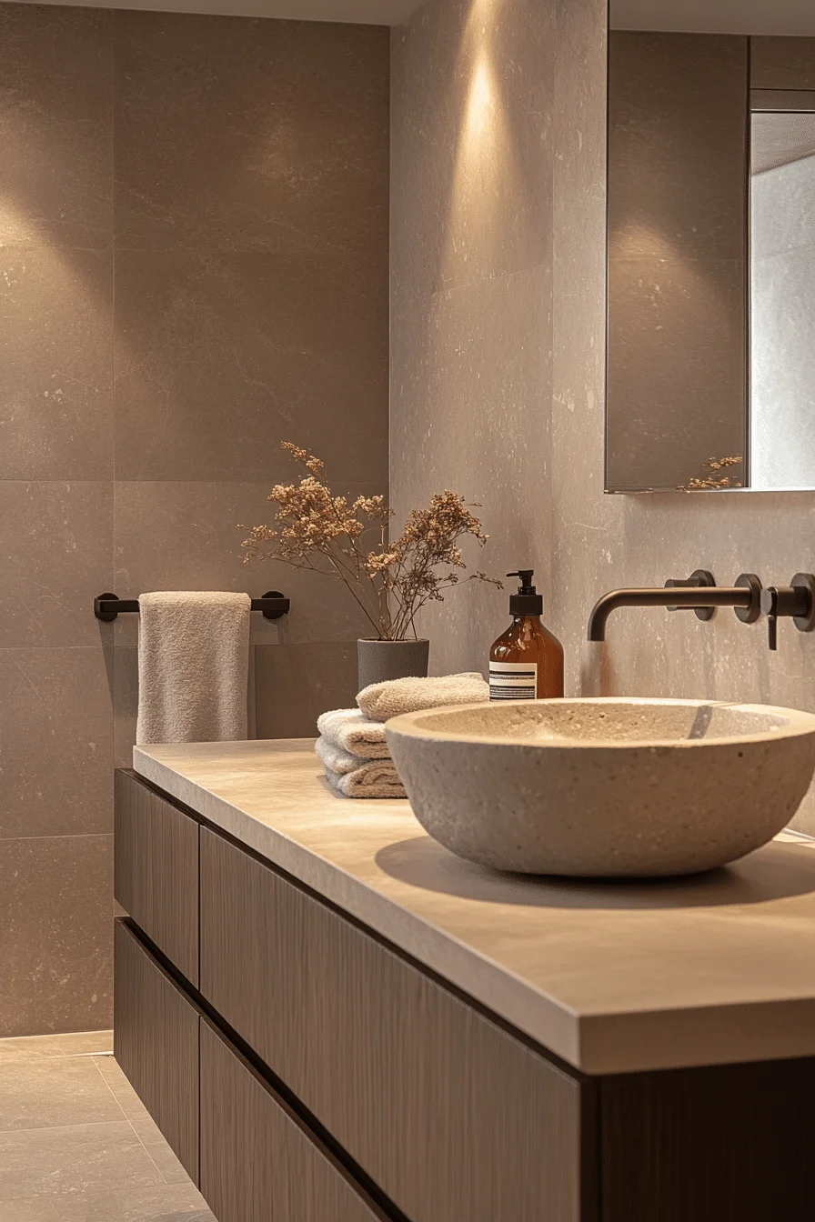 monochromatic bathroom