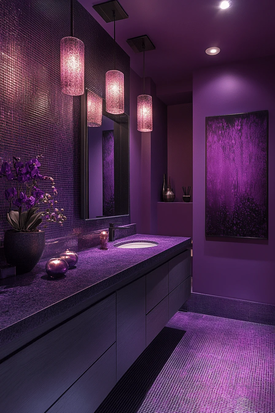 monochromatic bathroom