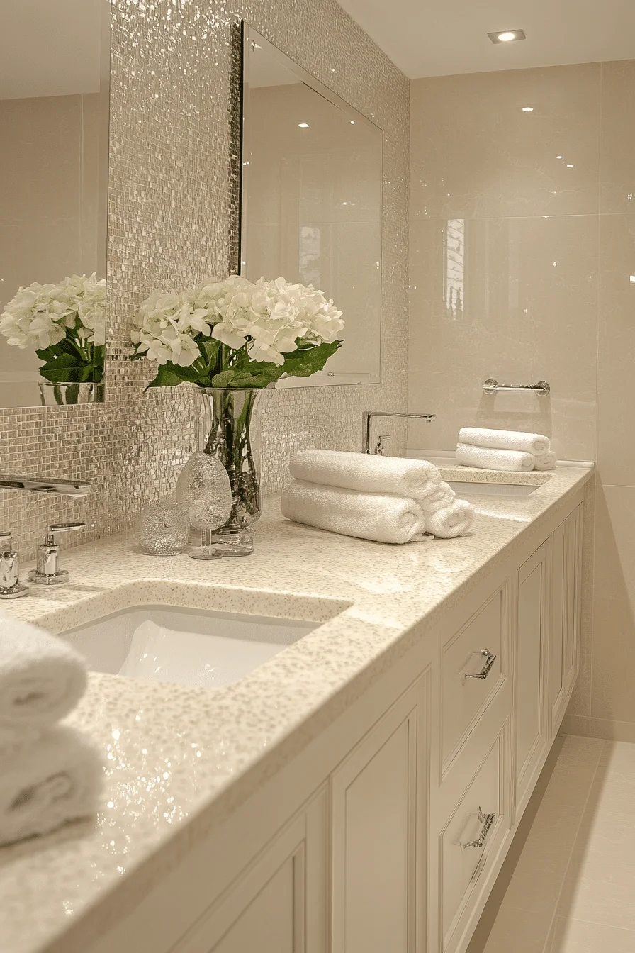 monochromatic bathroom