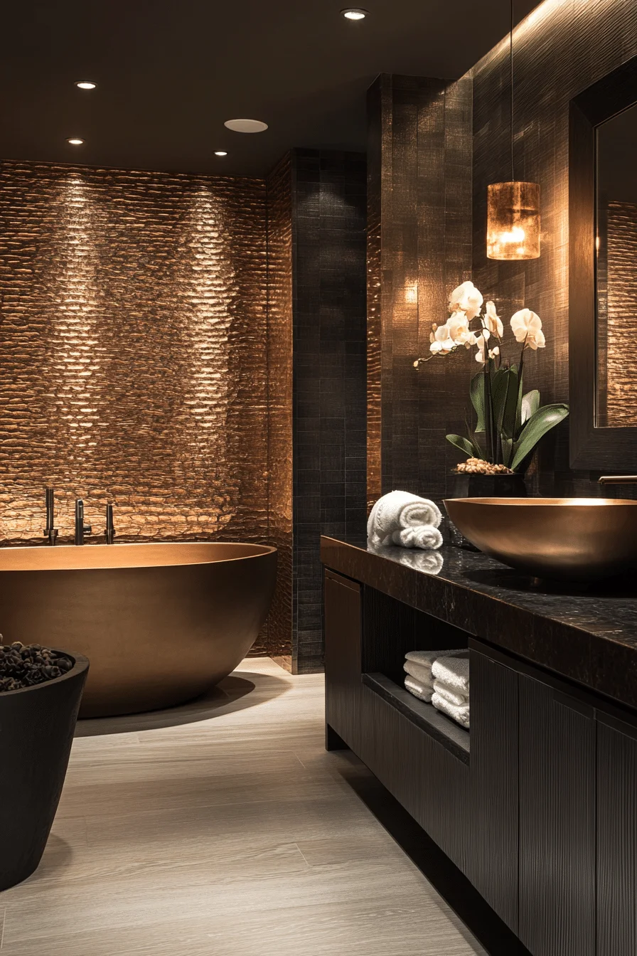 monochromatic bathroom