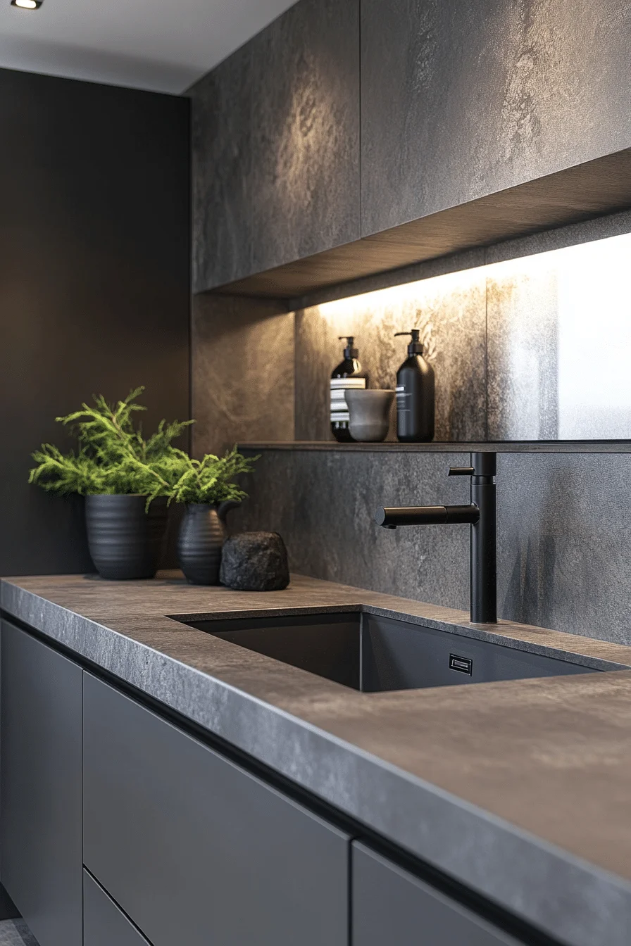monochromatic bathroom
