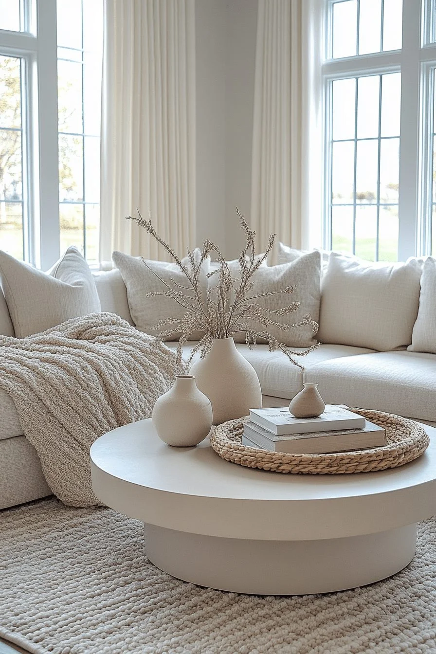 Minimalist contemporary living room