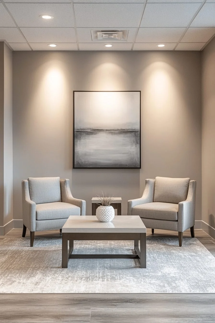 Minimalist contemporary living room