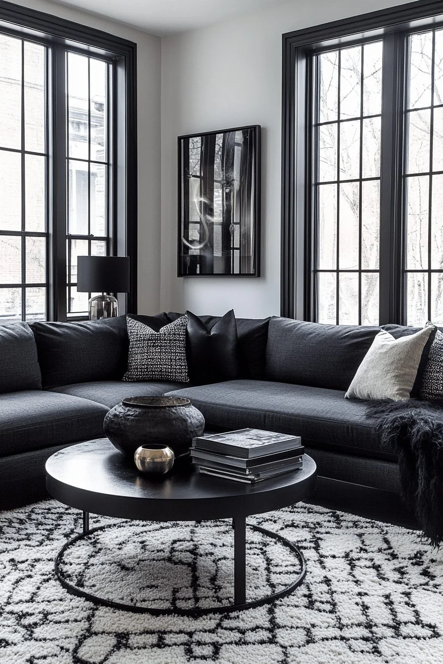 Minimalist contemporary living room