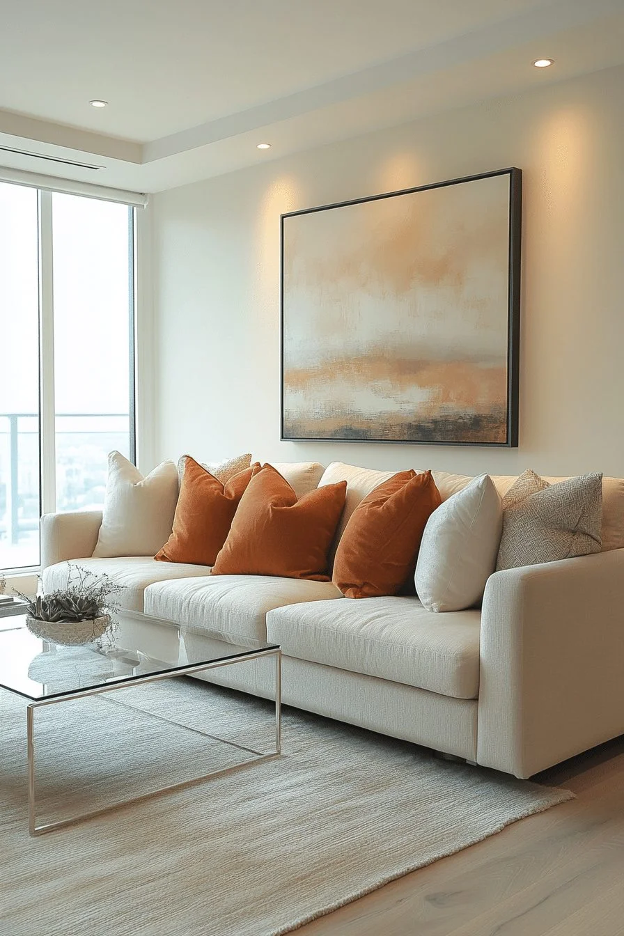 Minimalist contemporary living room