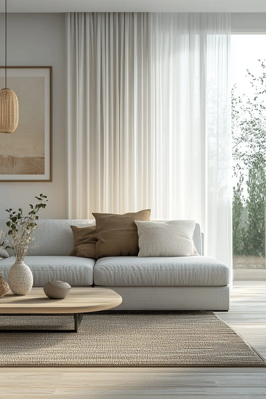 Minimalist contemporary living room