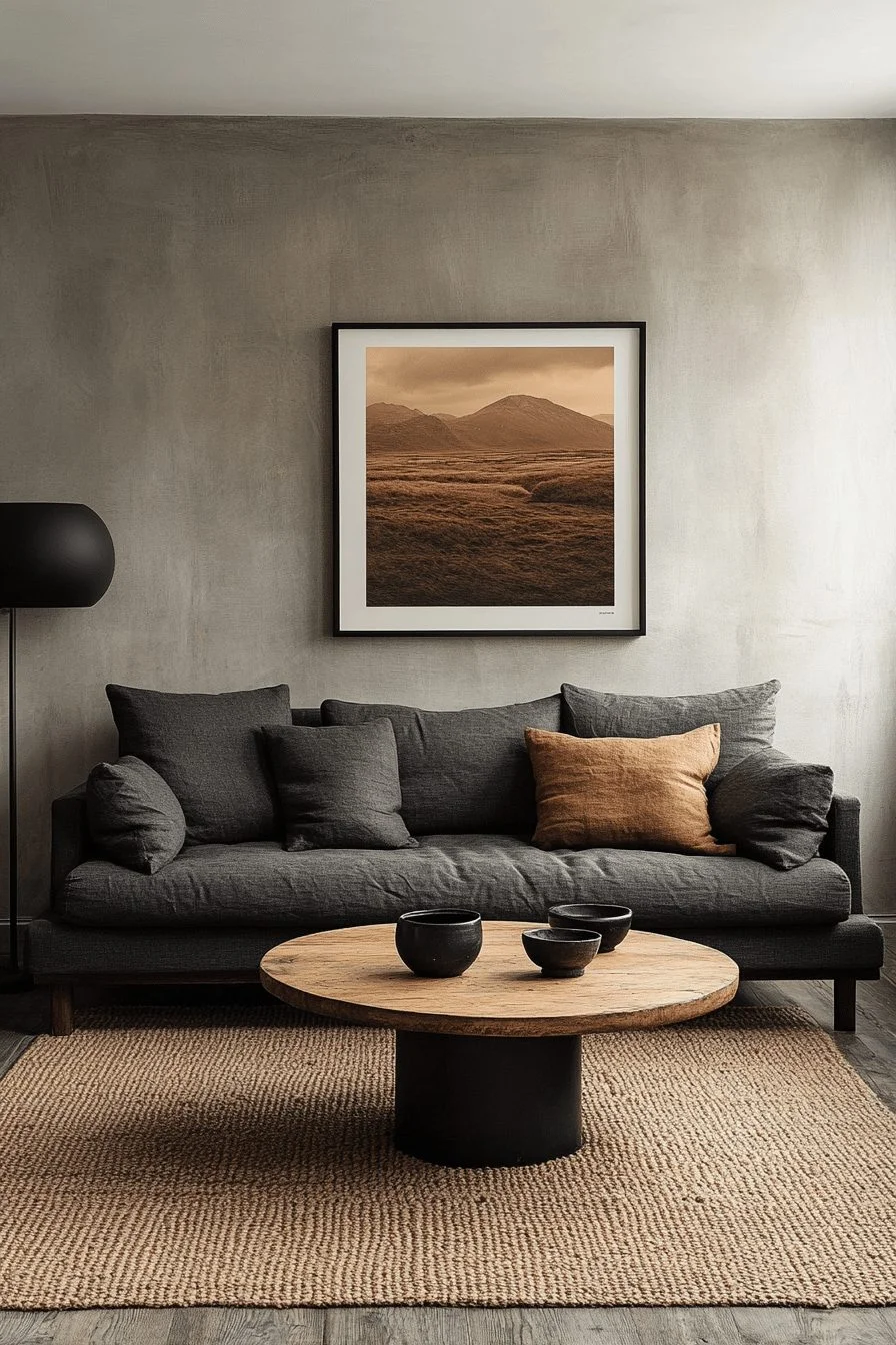 Minimalist contemporary living room