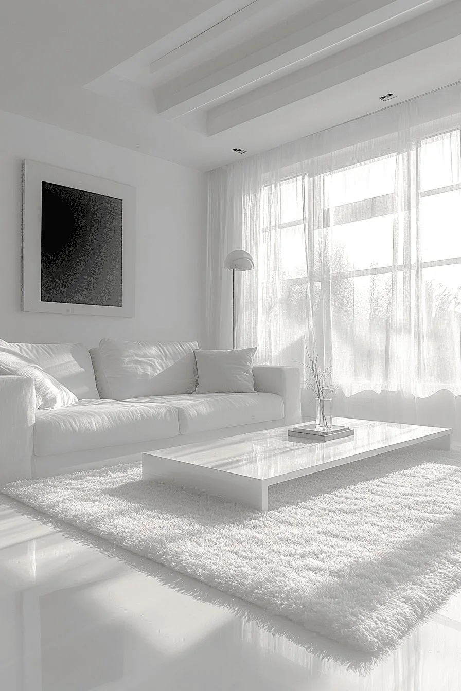 Minimalist contemporary living room