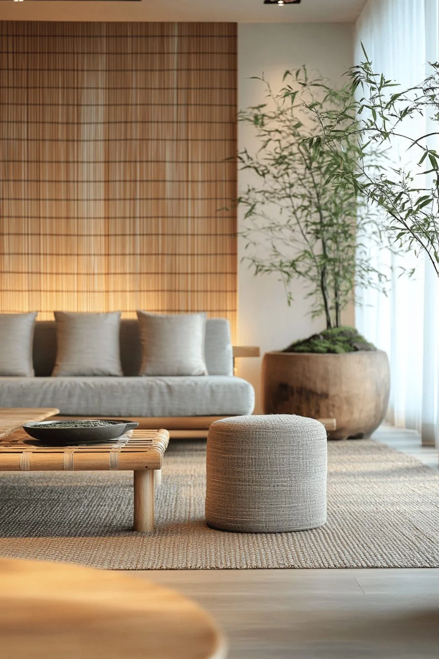 Minimalist contemporary living room