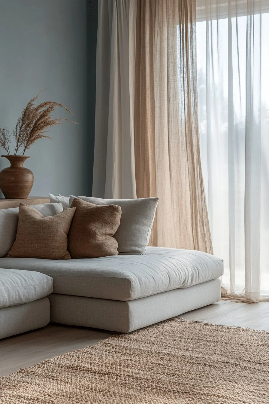 Minimalist contemporary living room