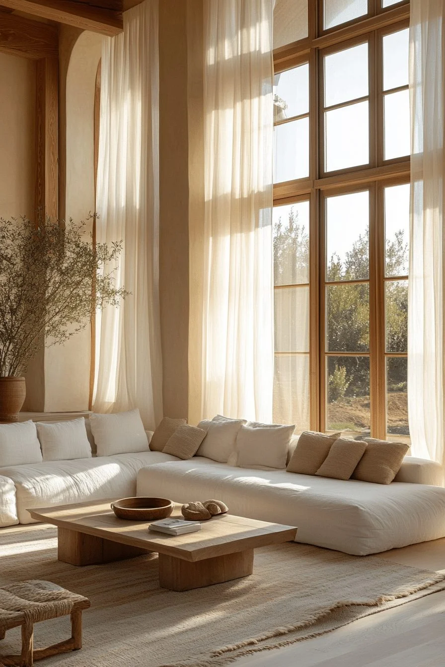 Minimalist contemporary living room