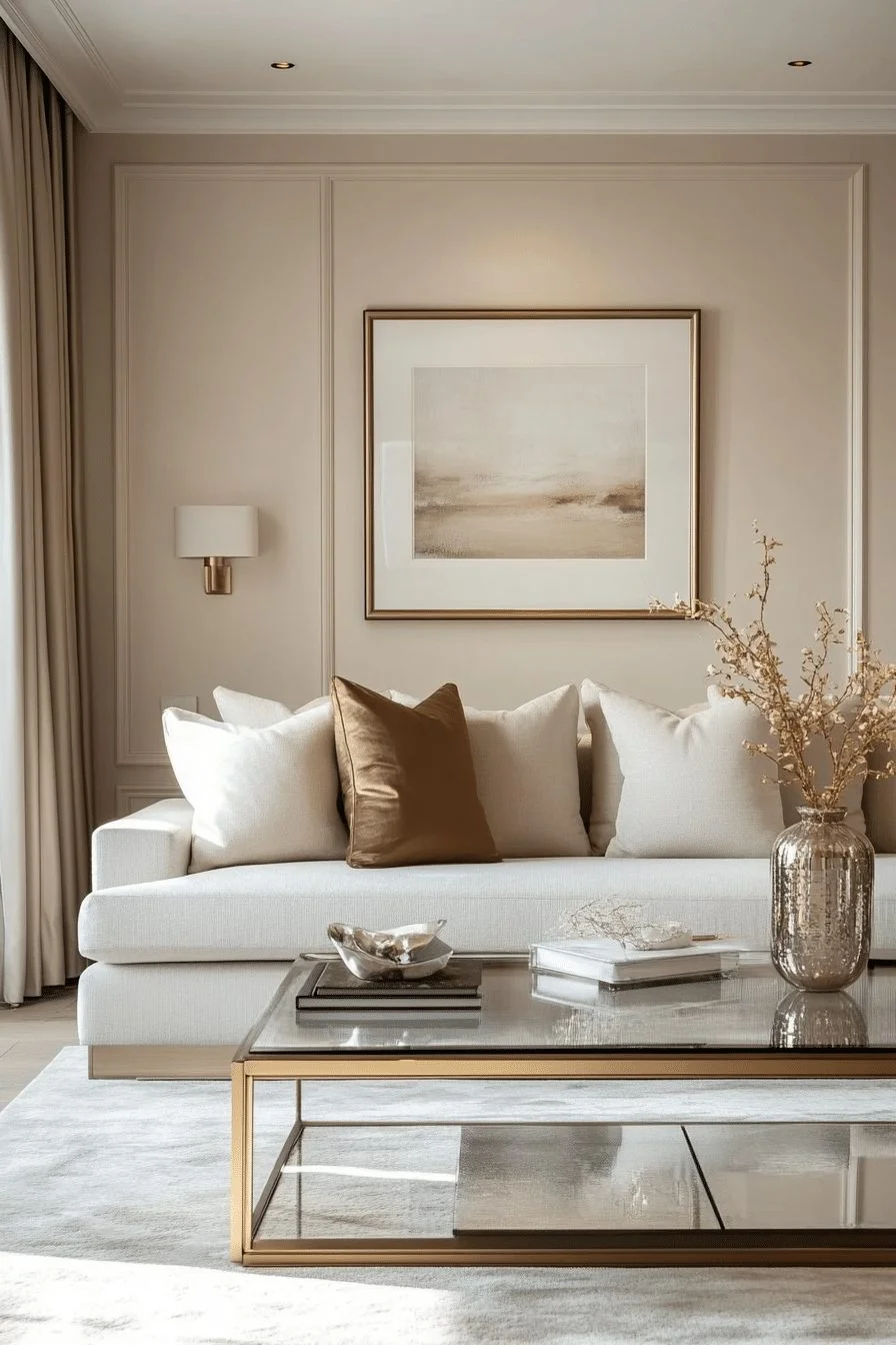 Minimalist contemporary living room