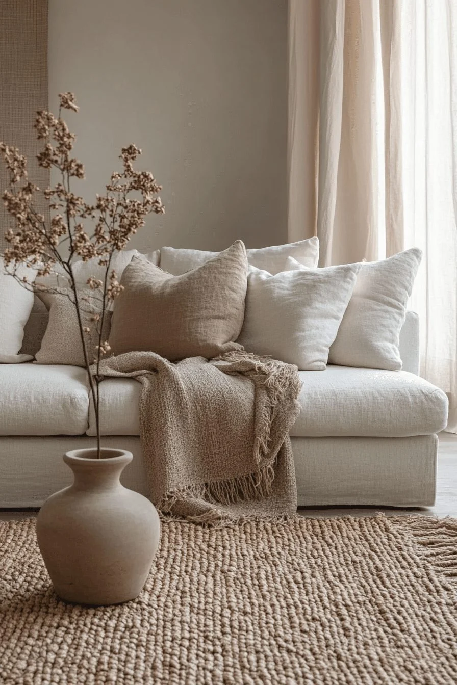 Minimalist contemporary living room