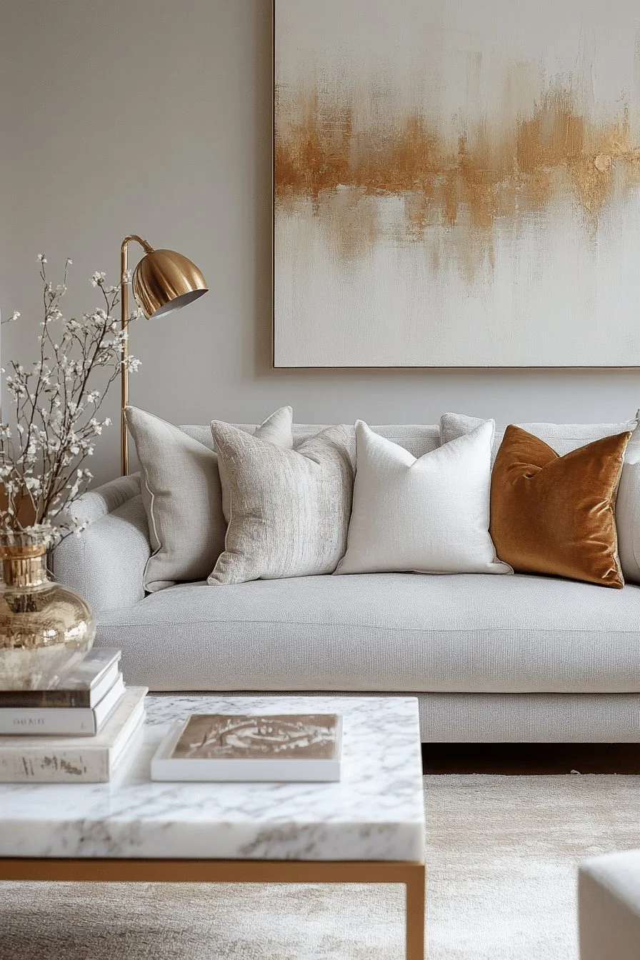 Minimalist contemporary living room