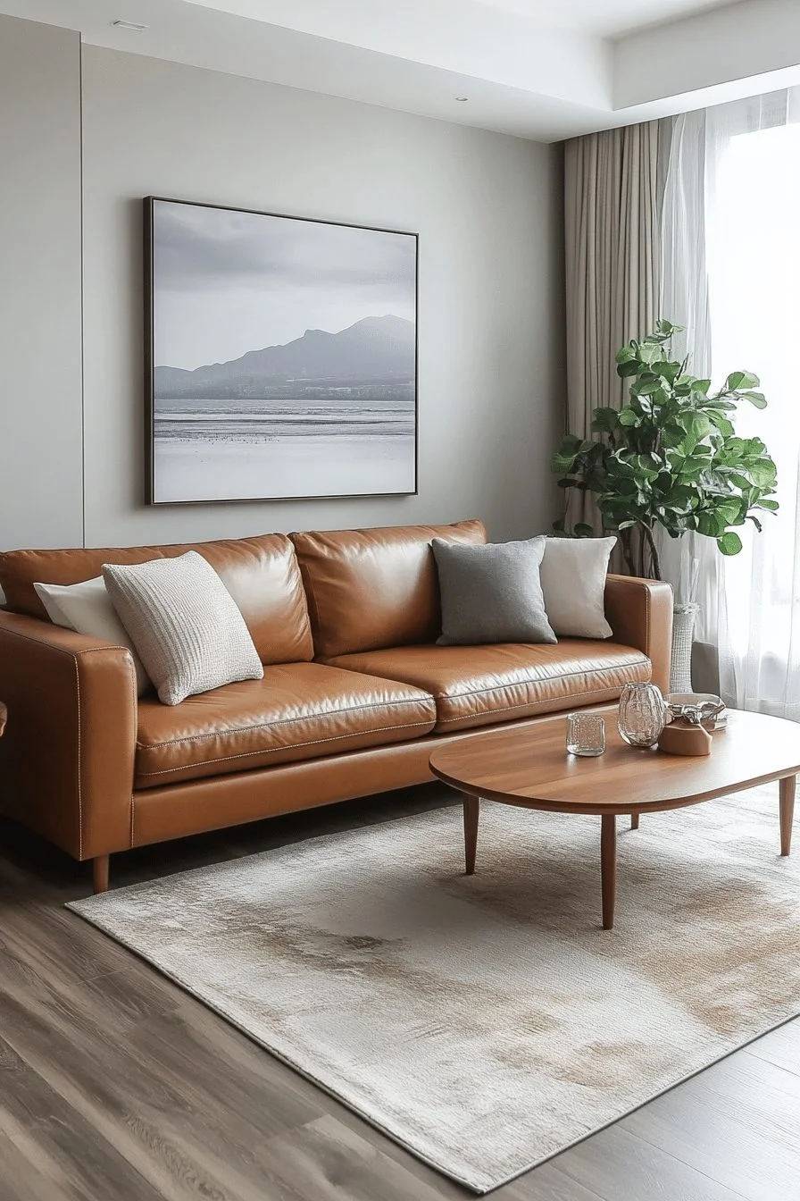 Minimalist contemporary living room