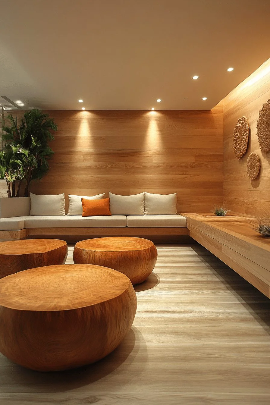 Warm Woods Contemporary Room