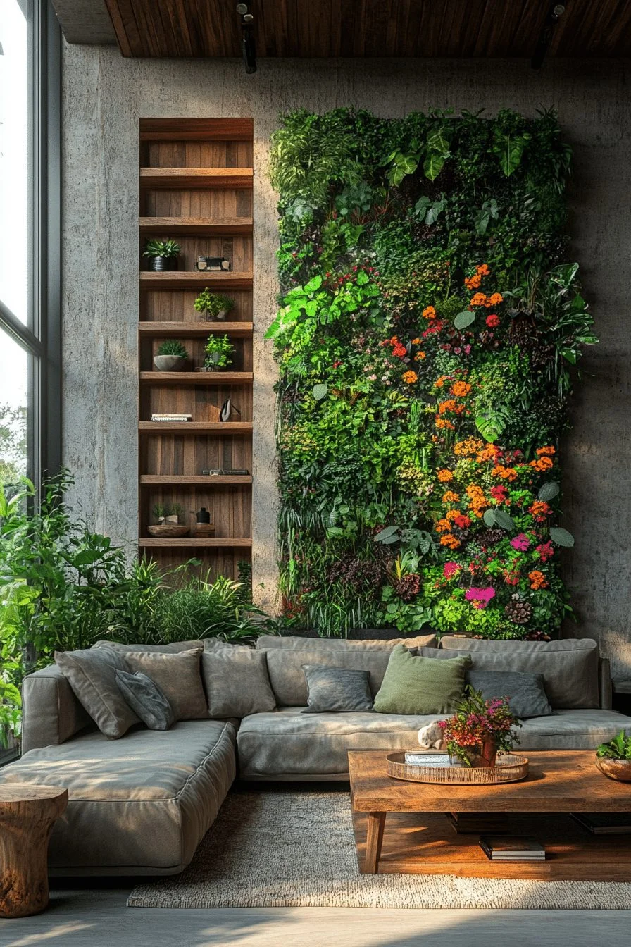 Biophilic Integrated Living Room