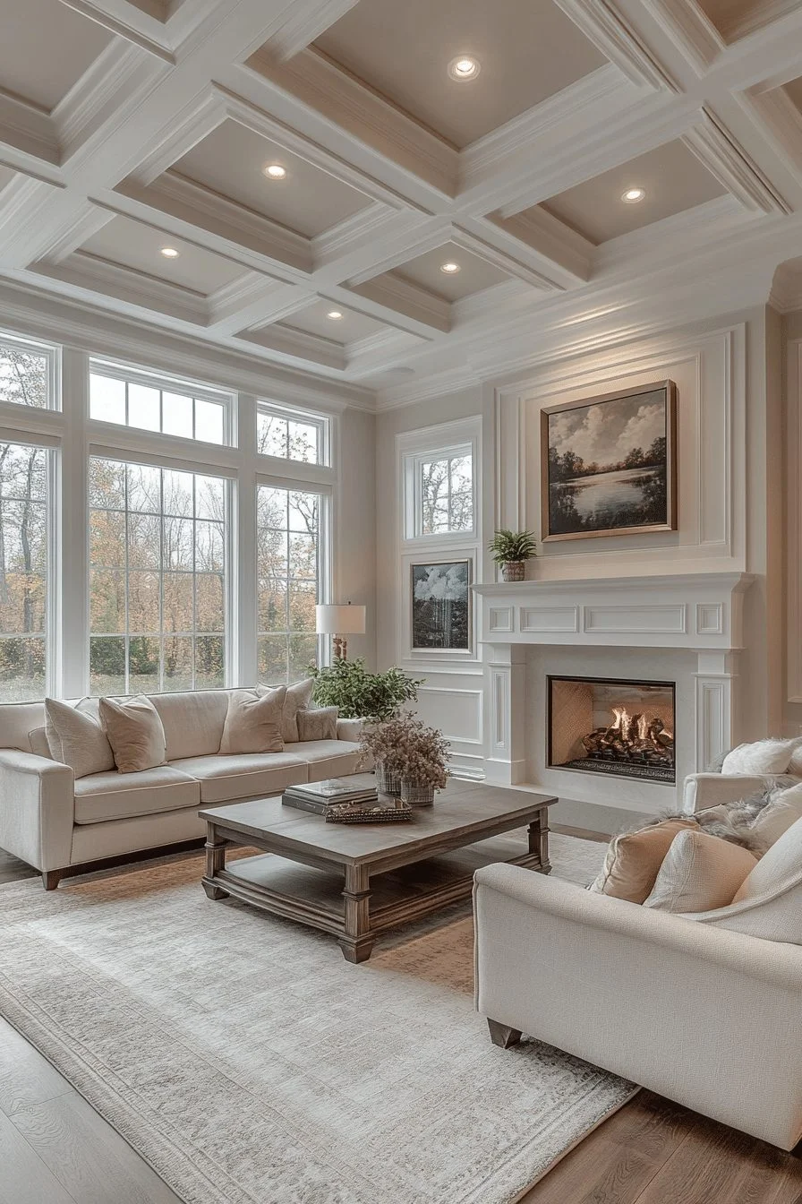 Transitional Design Living Space