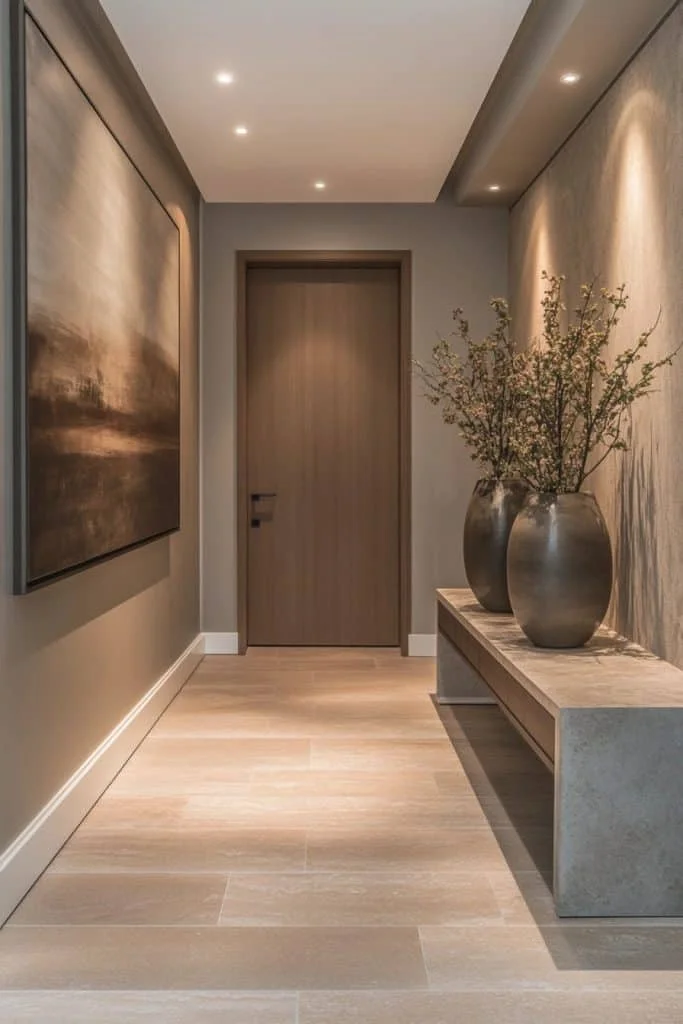 Streamlined and Welcoming Hallway