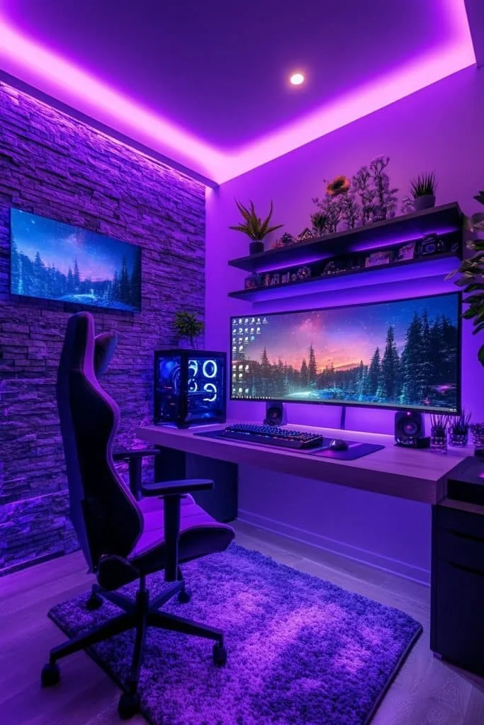 High-Tech Gaming Room