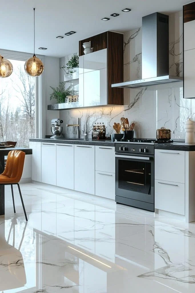 Marble-Look Porcelain