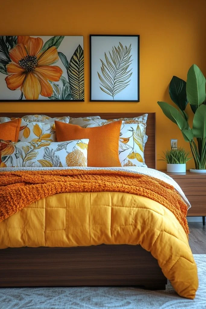 Goldenrod Elegance Boho Room