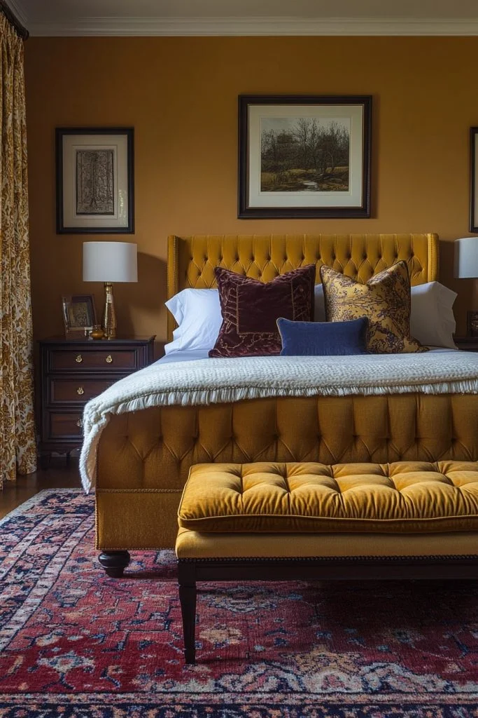 Butterscotch Warmth Boho Room