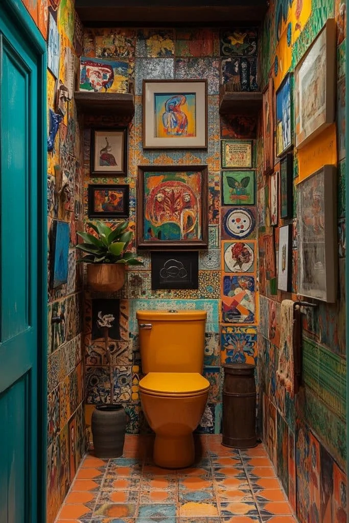 Artistic Eclectic Bathroom