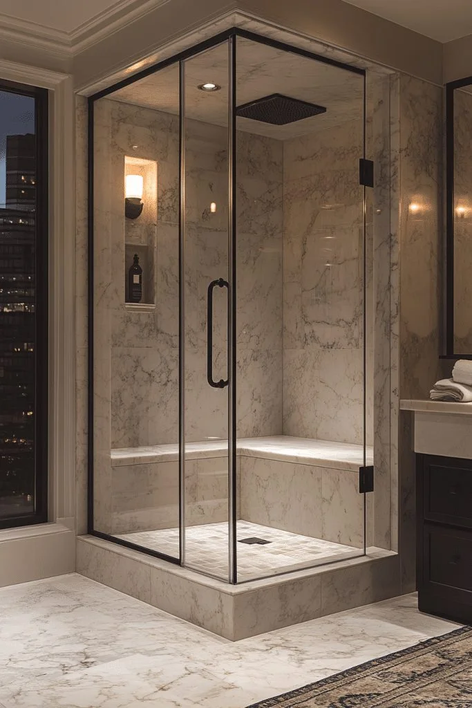 Streamlined Bachelor’s Bathroom
