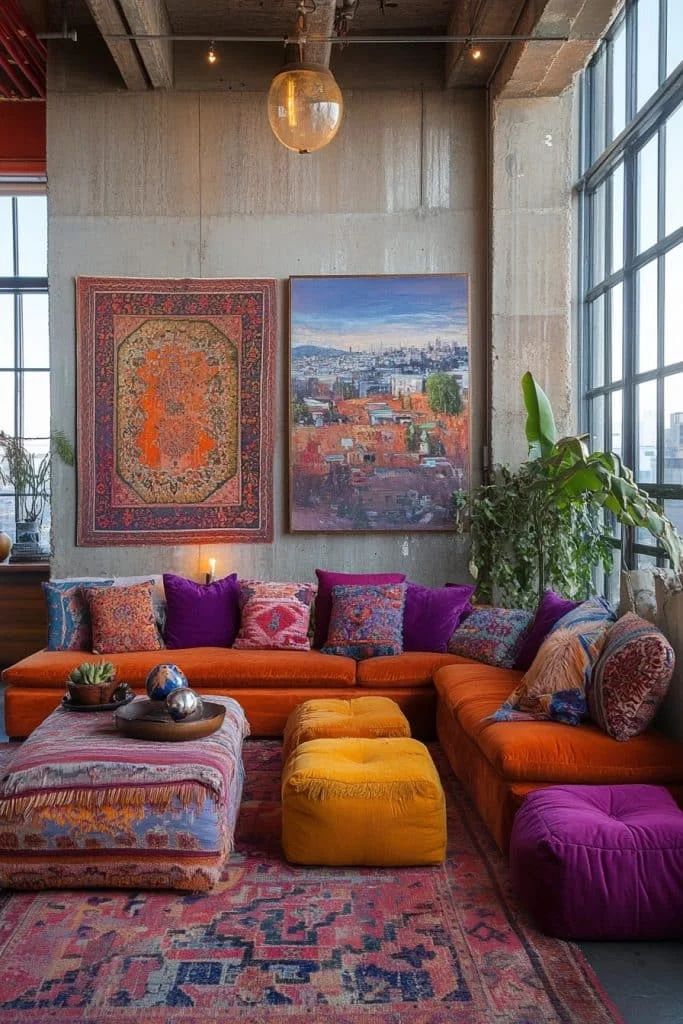 Elevated Boho Living Space