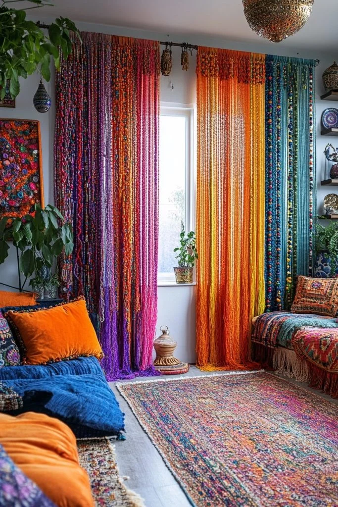 Bohemian Beaded Curtains