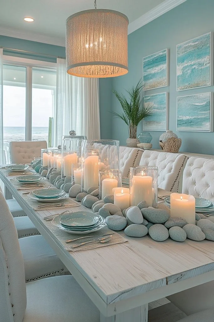 Breezy Ocean-Inspired Dining Area