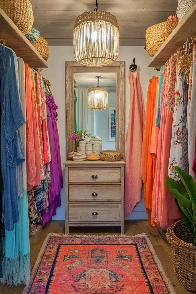 Eclectic Beachy Boho Dressing Room