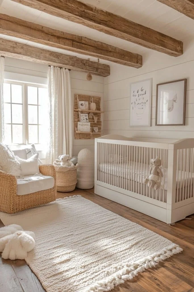 Contemporary Farmhouse Barndominium Nursery