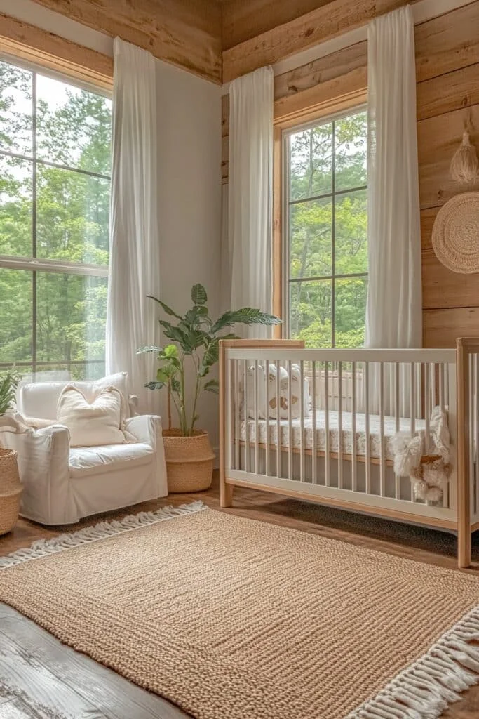 Nature-Inspired Barndominium Nursery