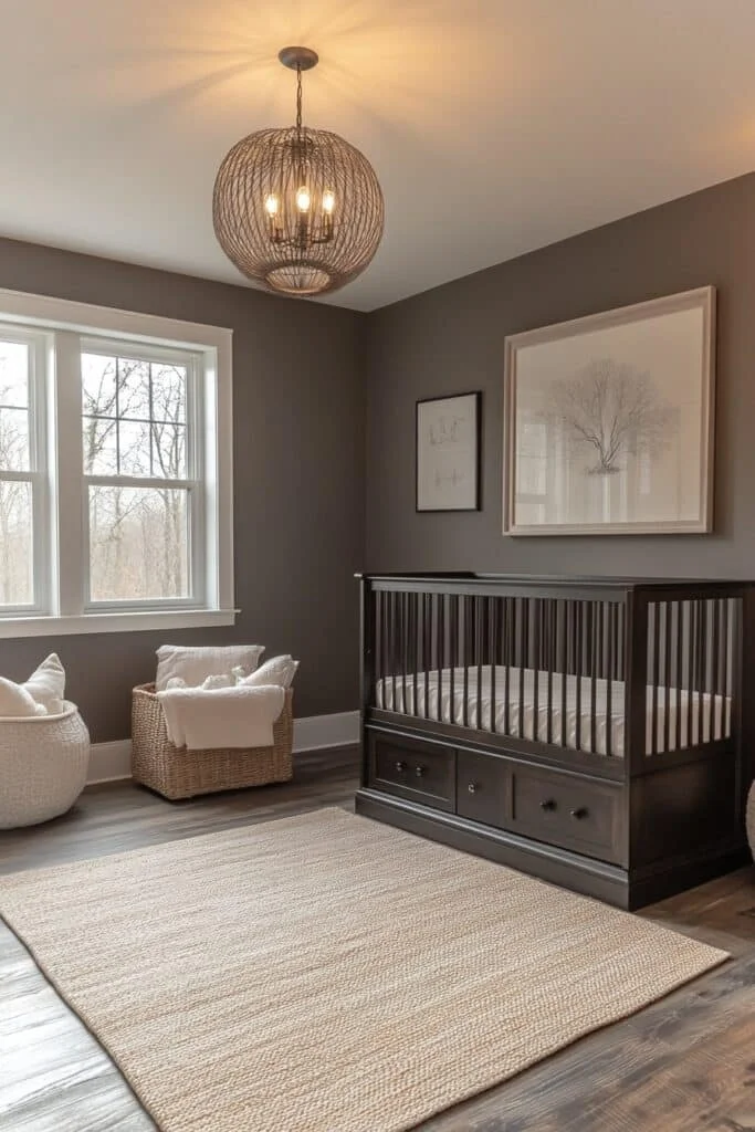 Minimalist Barndominium Nursery