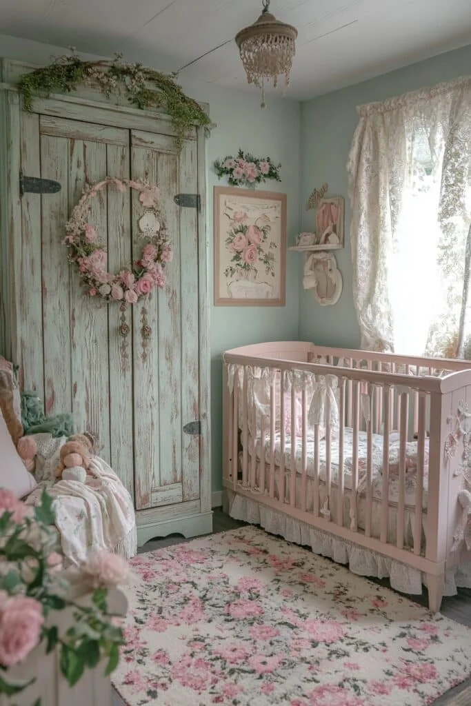 Vintage Barndominium Nursery