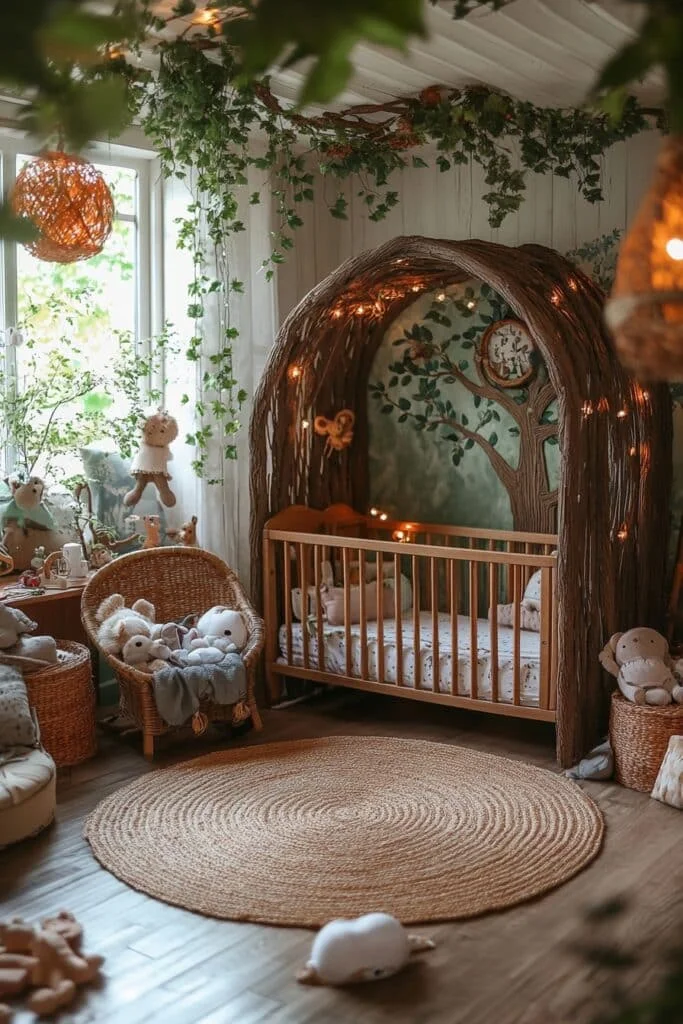 Woodland Fantasy Barndominium Nursery