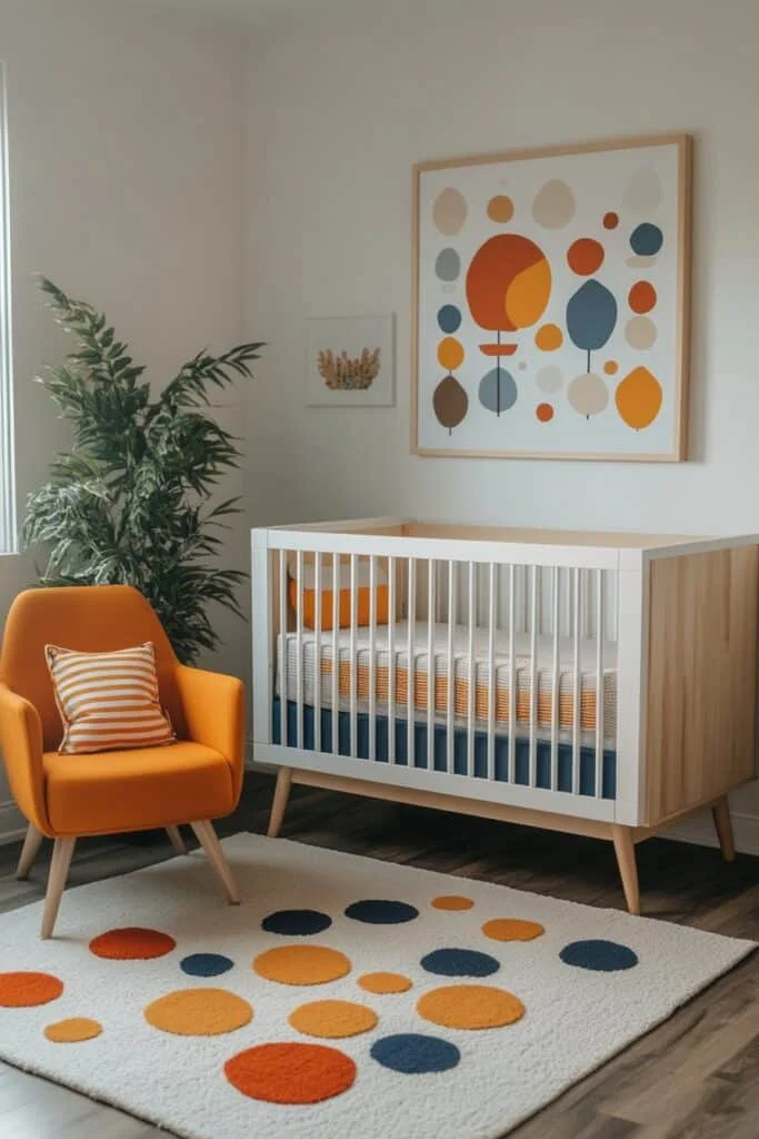 Graphic Pop Barndominium Nursery
