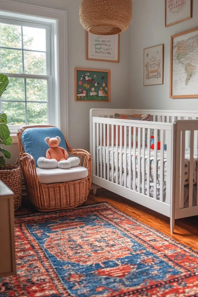 Eclectic Barndominium Nursery