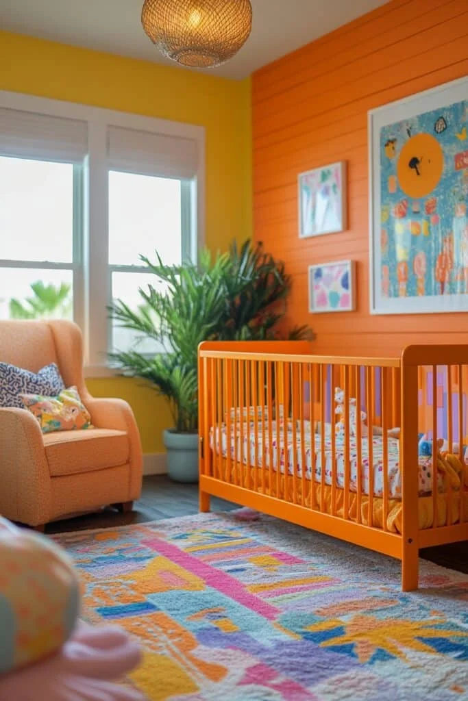 Vibrant Barndominium Nursery
