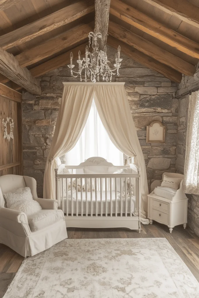 Rustic Luxury Barndominium Nursery