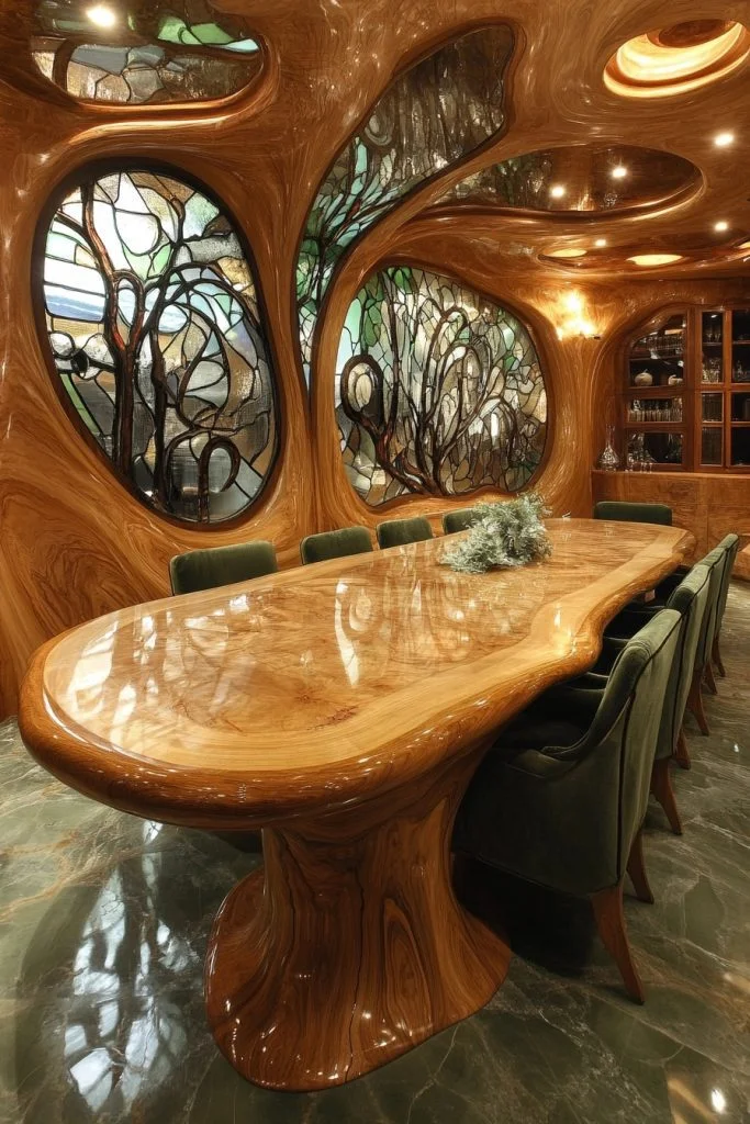 Art Nouveau Sage Dining