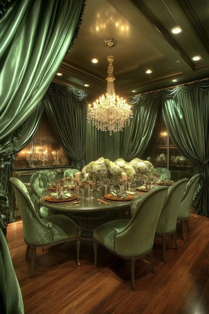 Glamorous Sage Green Gathers