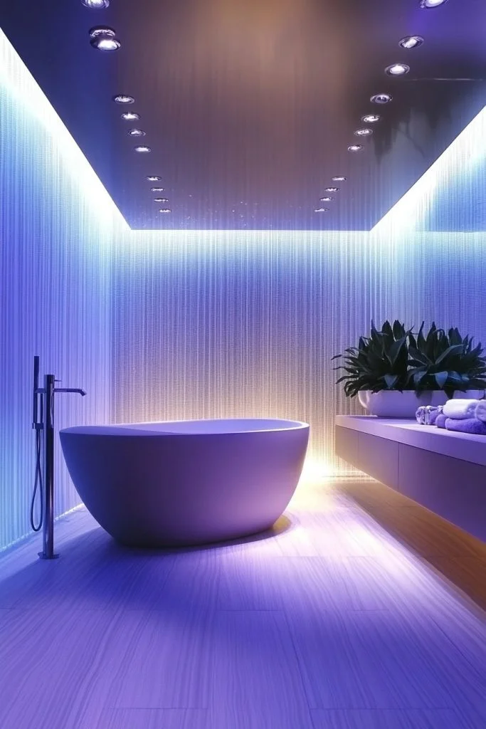 Crisp Cool-Toned Lighting