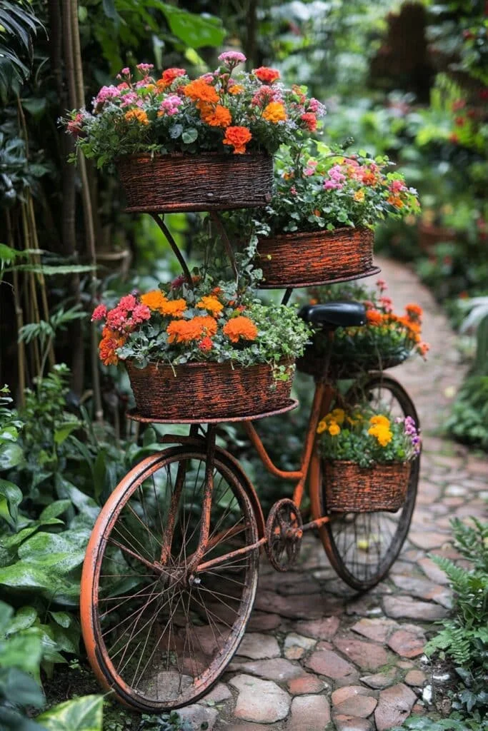 Whimsical Bicycle Plant Stands